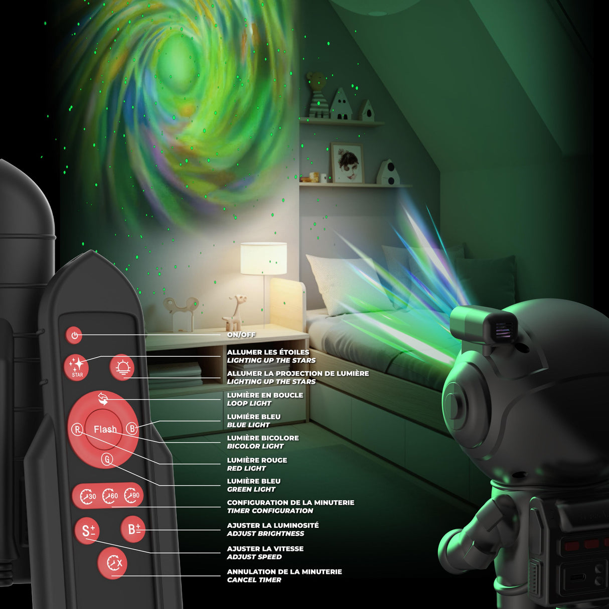 Stellar Light Silver - Milky Way Projector