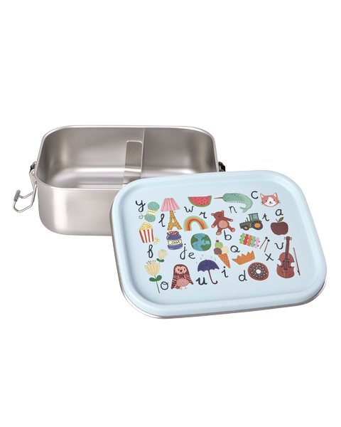 Lunchbox/ ABC Print blau 800 ml