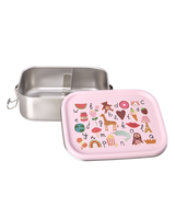 Lunchbox/ ABC Print pink 800 ml