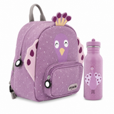 Schulset - Rucksack & Trinkflasche - Mrs. Peacock