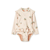 Sille Baby Bade-Jumpsuit/ peach-sea shell