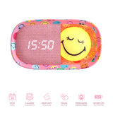 Dreamy Clock Smiley - Wecker und Nachtlicht  Rosa