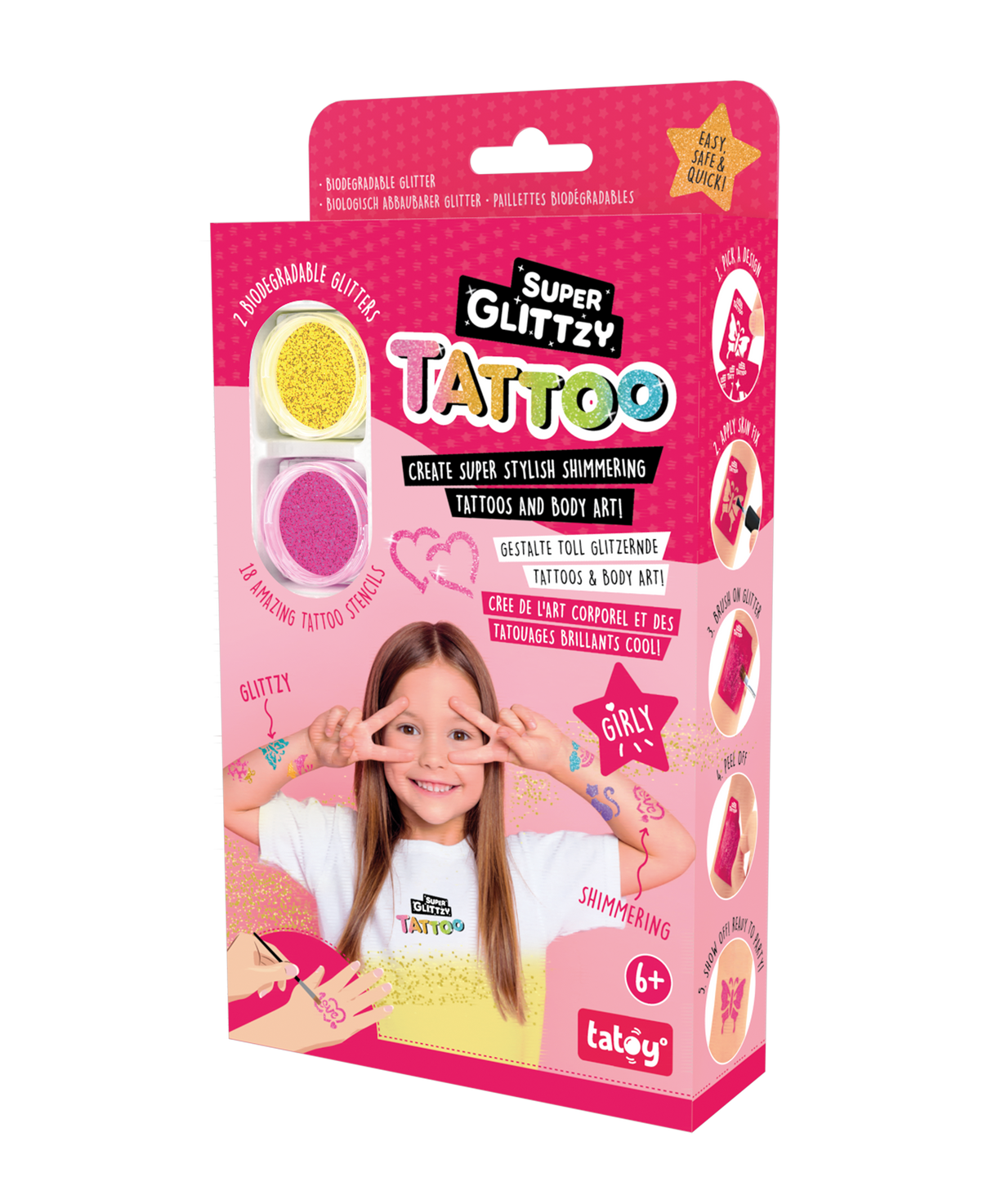 Super Glittzy Tattoo-Set GIRLY