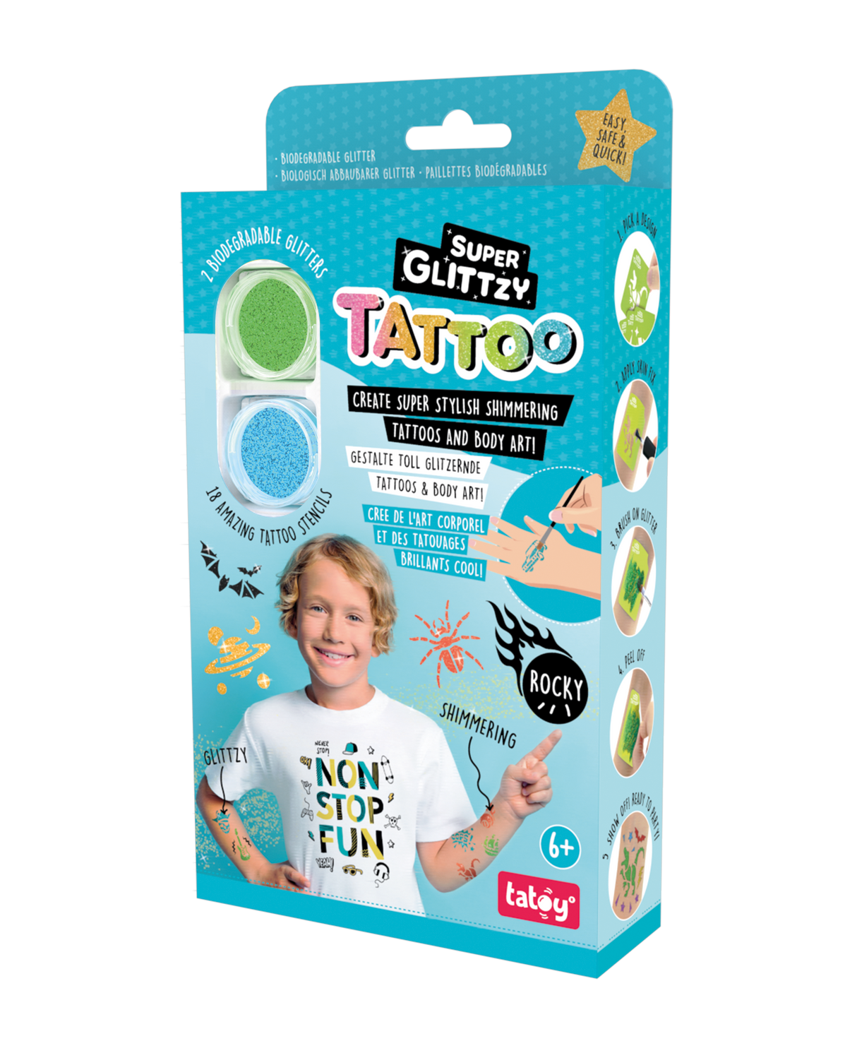 Super Glittzy Tattoo-Set ROCKY