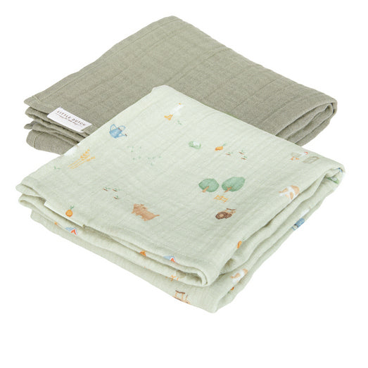 Musselintuch Swaddles 70 x 70 Little Farm - korbmayer. ganz besonders. für kinder.