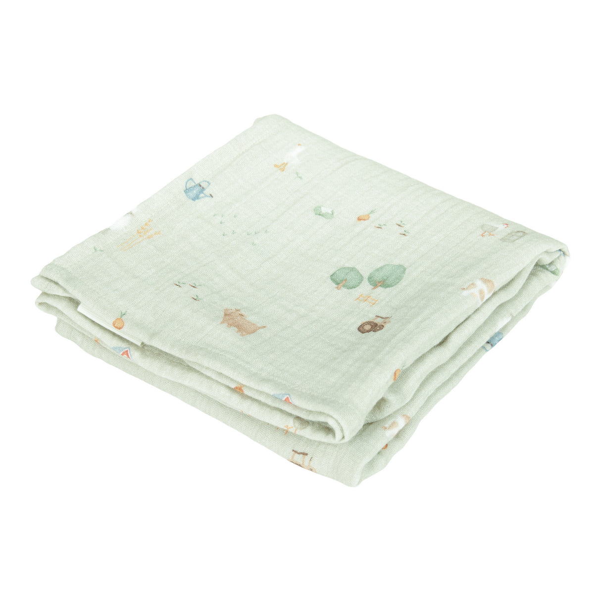 Musselintuch Swaddles 70 x 70 Little Farm - korbmayer. ganz besonders. für kinder.