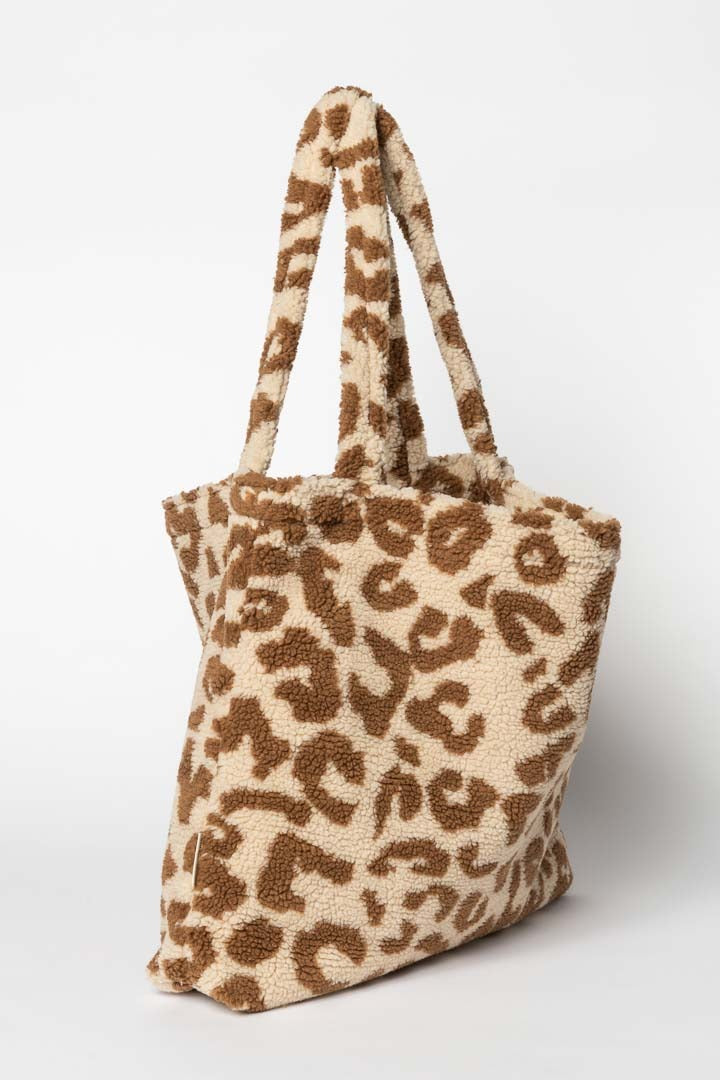 Mom Bag "Teddy Leopard Ecru"