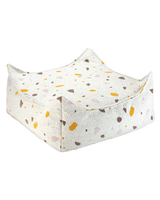 Square Ottoman/ Terrazzo Marble