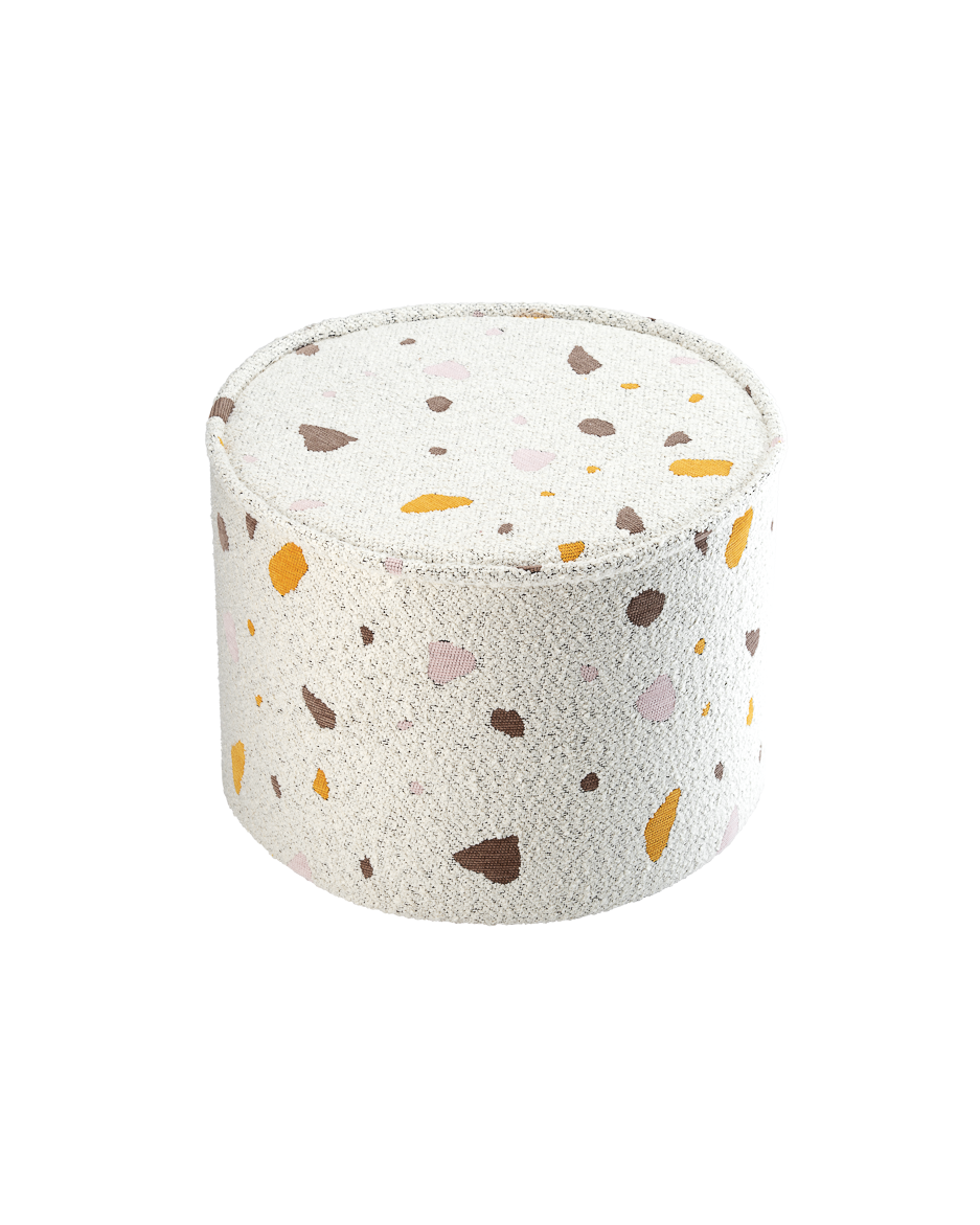 Pouffe/ Terrazzo Marble