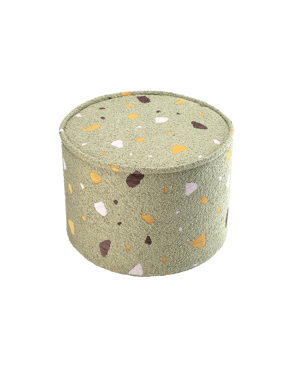 Pouffe/ Terrazzo Moss