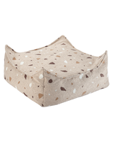 Square Ottoman/ Terrazzo Sand