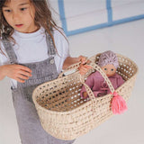 Puppenkorb/ Tassel pink