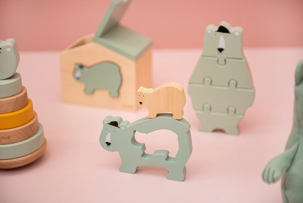 Baby Holzpuzzle Mr. Polar Bear - korbmayer. ganz besonders. für kinder.