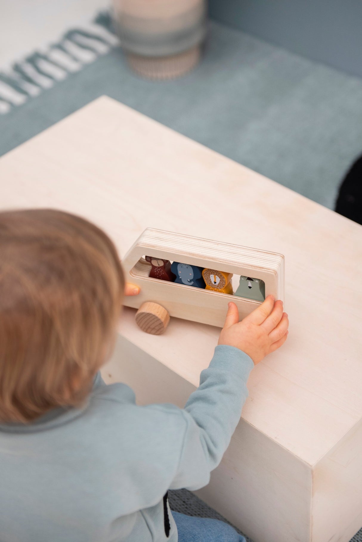 Holz Bus TiereTrixie BabyHolz Bus Tierekorbmayer. ganz besonders. für kinder.