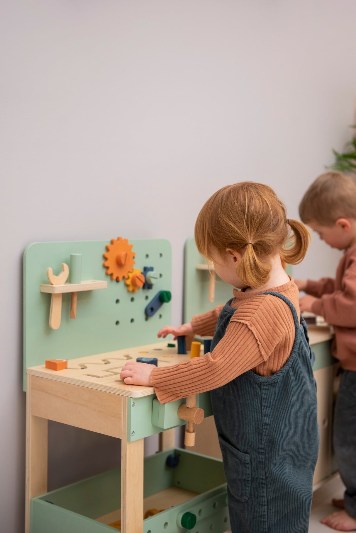 Holzwerkbank mit Zubehör