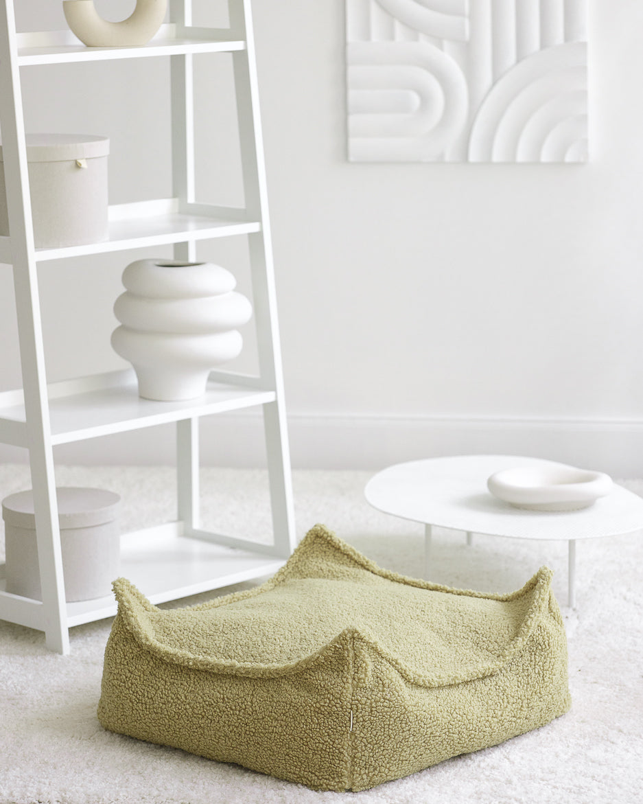 Square Ottoman/ Matcha