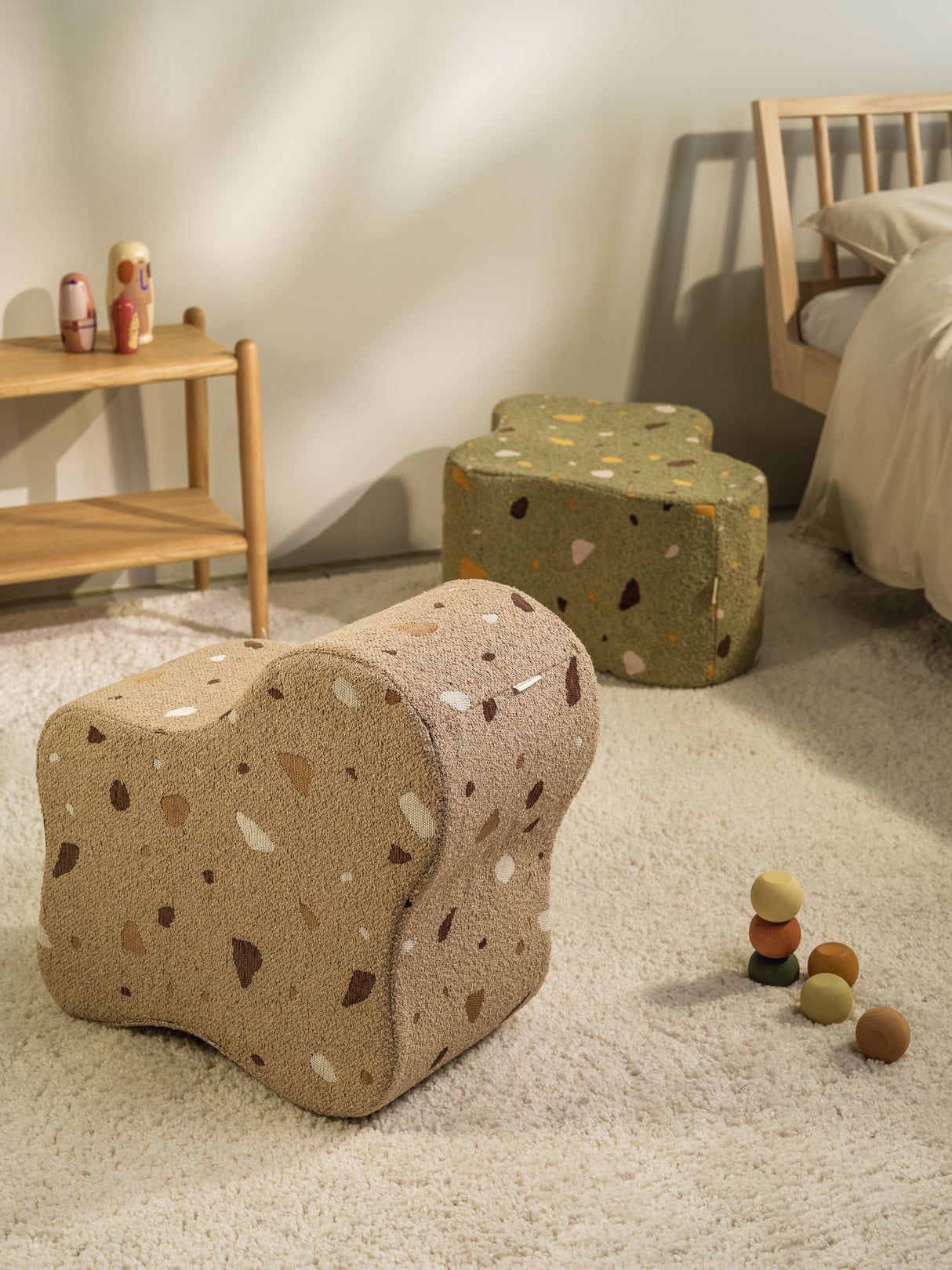 Cloud Pouffe/ Terrazzo Sand