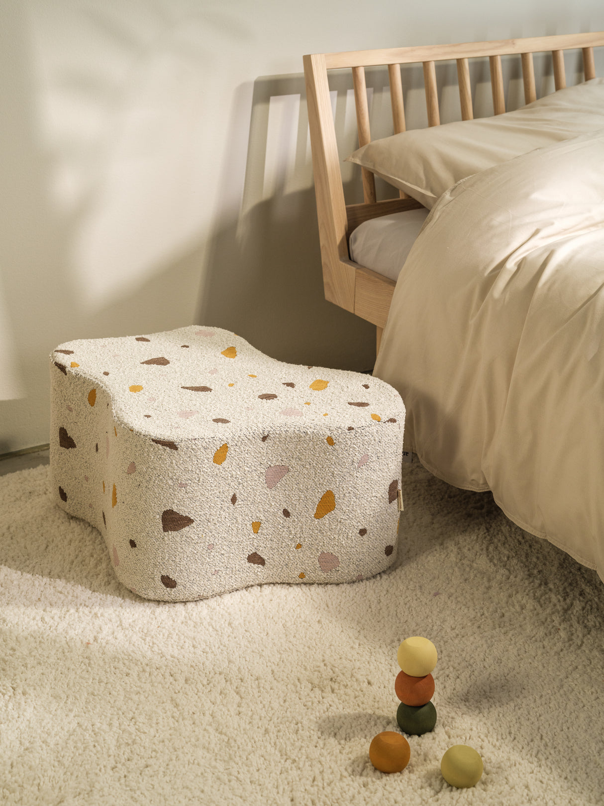 Cloud Pouffe/ Terrazzo Marble