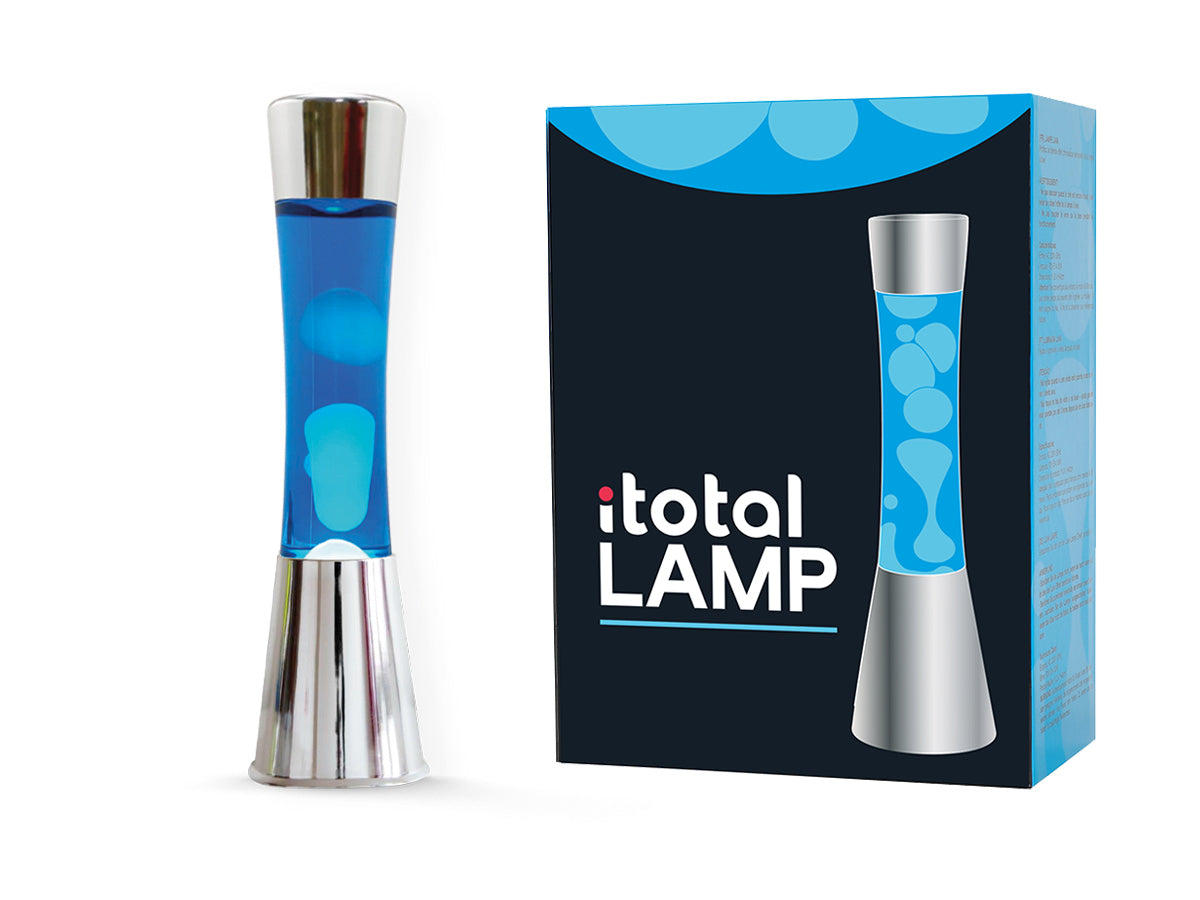 Gravity Lavalampe/ silber-blau
