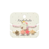 Regenbogen-Einhorn Armbandset