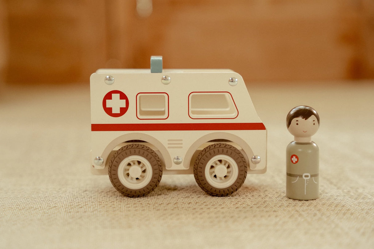 Holz- Krankenwagen