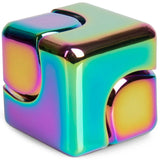 Fidget Spinner Cube - Multicoloured Metallic