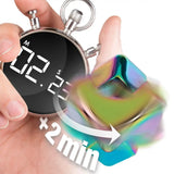 Fidget Spinner Cube - Multicoloured Metallic