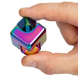 Fidget Spinner Cube - Multicoloured Metallic