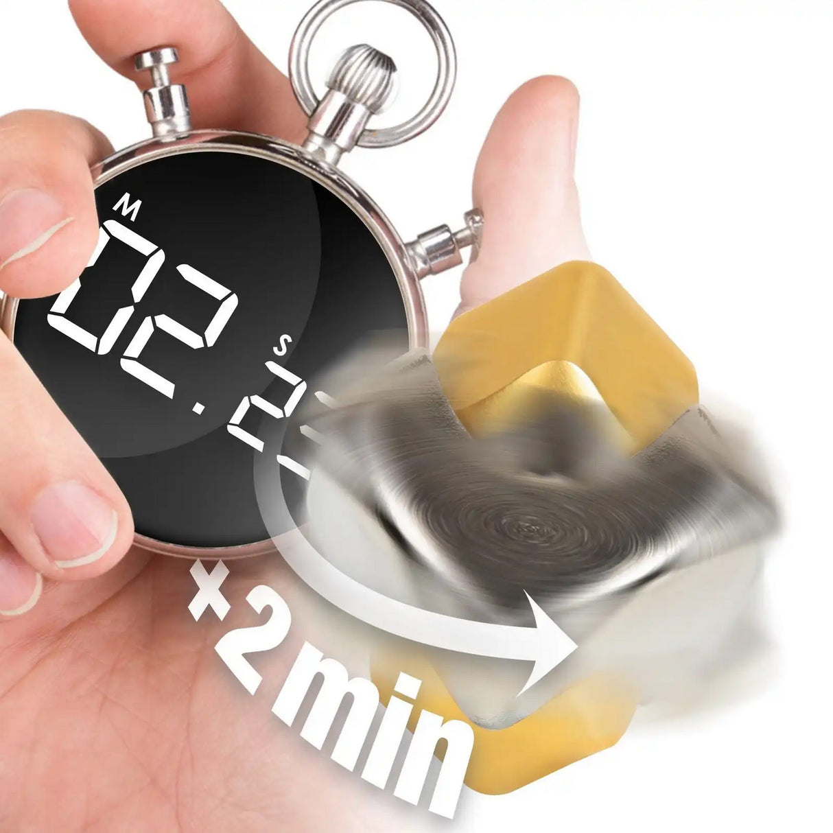 Fidget Spinner Cube - Silver & Gold