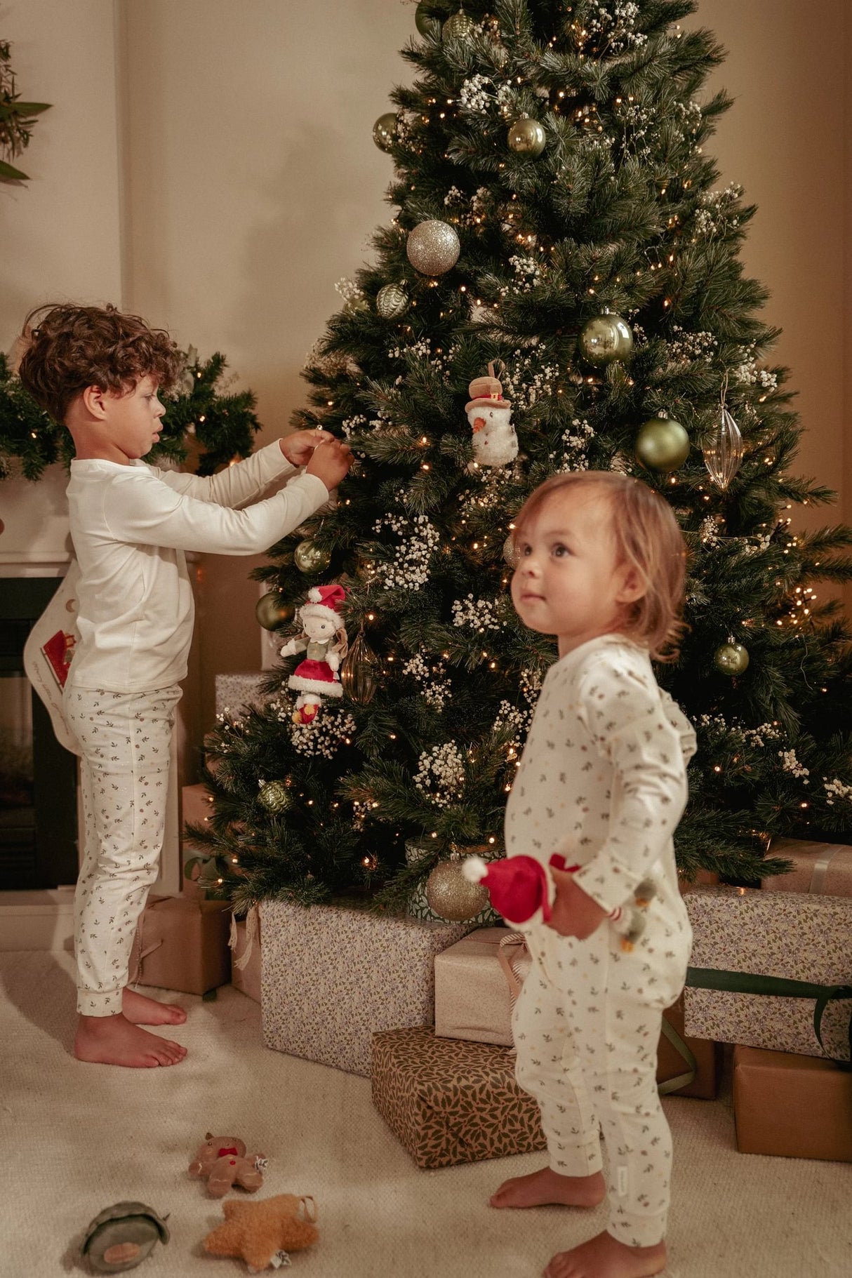 Weihnachtsanhänger Set Rosa