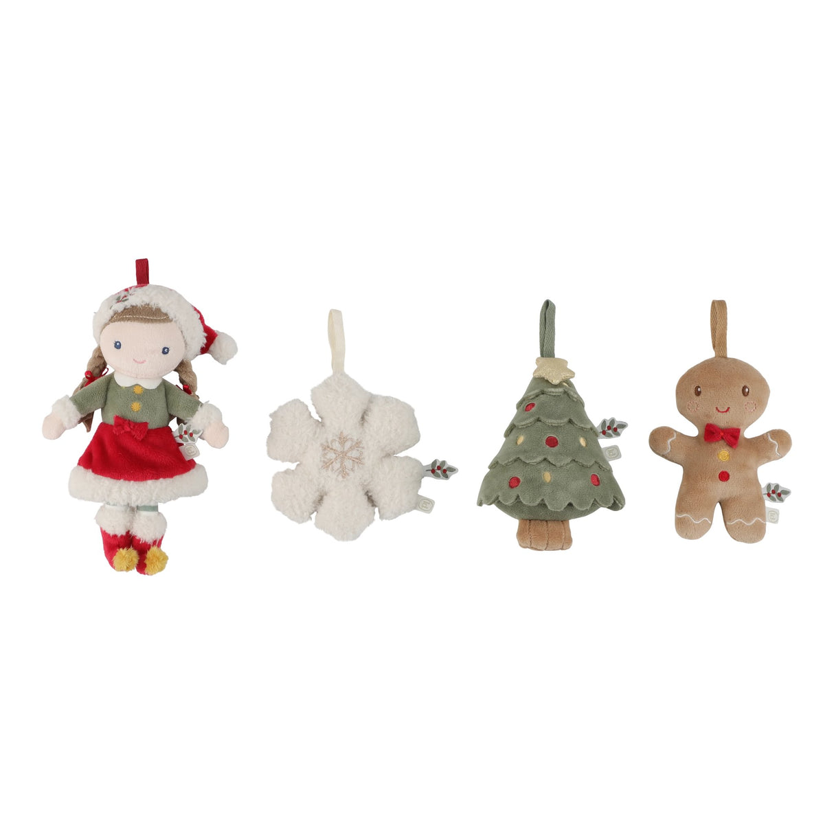 Weihnachtsanhänger Set Rosa