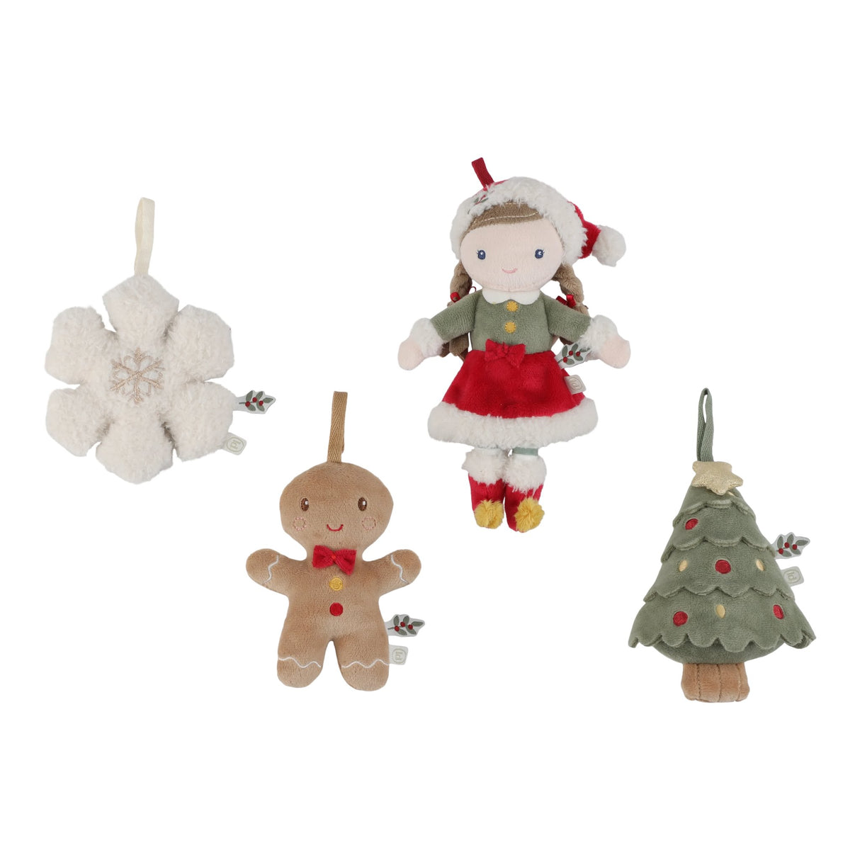Weihnachtsanhänger Set Rosa