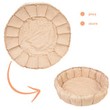 Spielmatte Bloom/  Braun gestreift