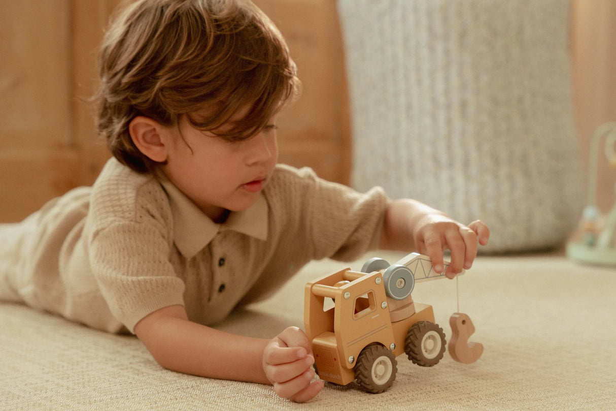 Holz- Kranwagen