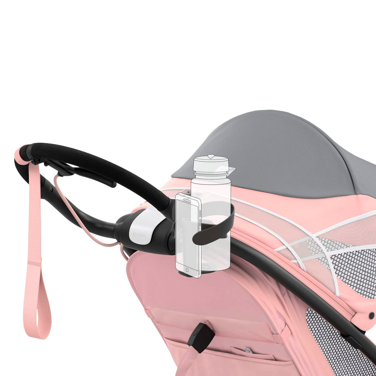2in1 Flaschenhalter Black | black