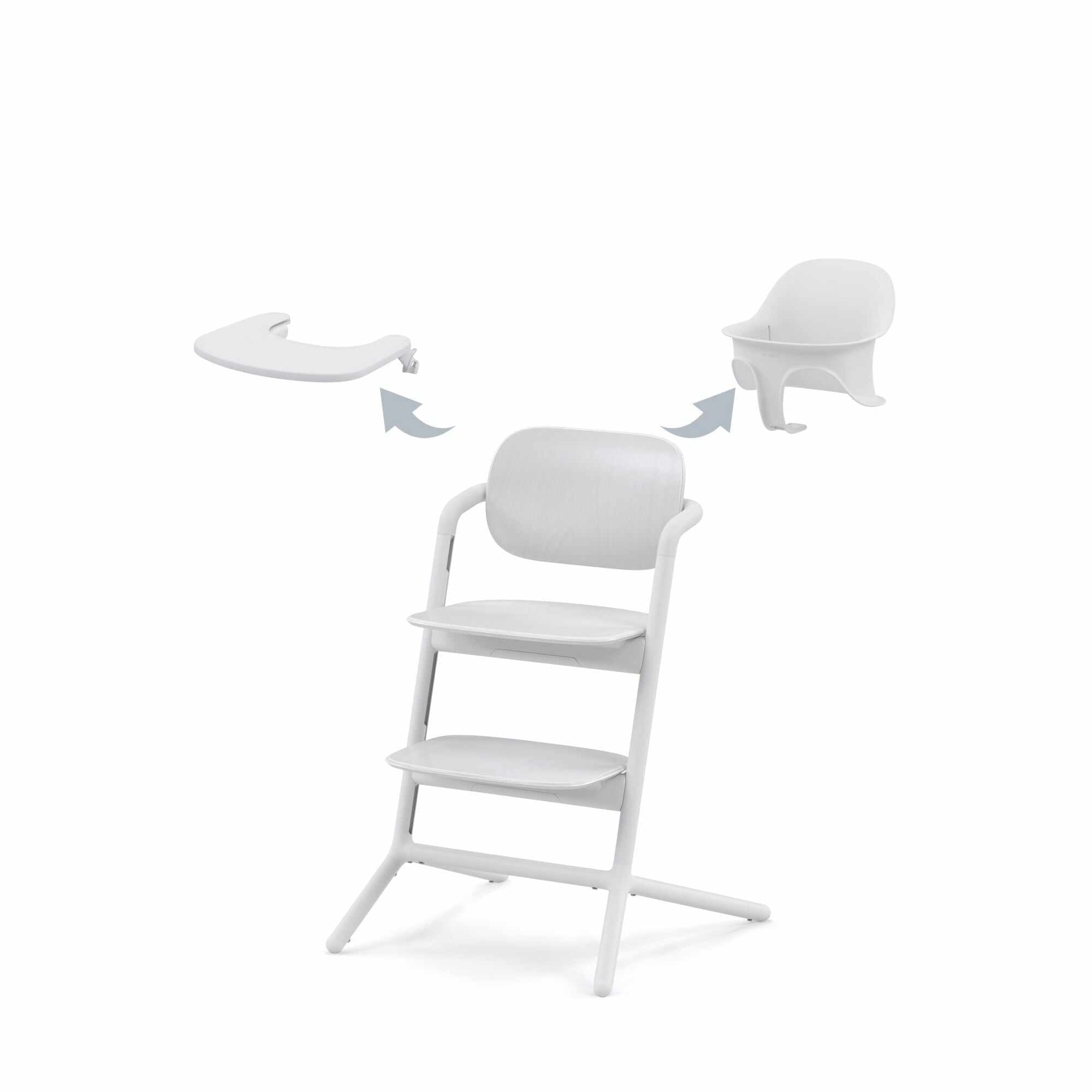 LEMO Hochstuhl 3-in-1-Set  All White