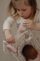 Puppenbuggy aus Metall/ Soft Flowers