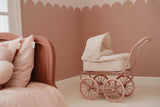 Metall Puppenwagen/ Soft Flowers