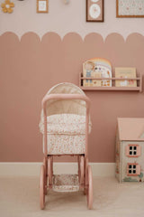 Metall Puppenwagen/ Soft Flowers