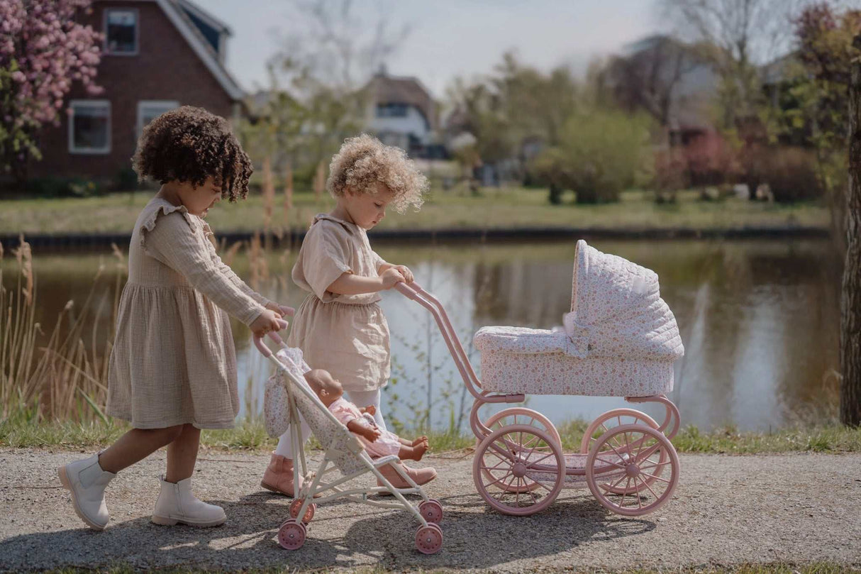 Metall Puppenwagen/ Soft Flowers