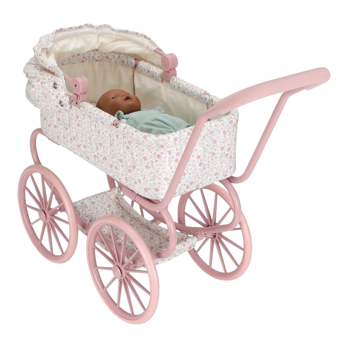 Metall Puppenwagen/ Soft Flowers