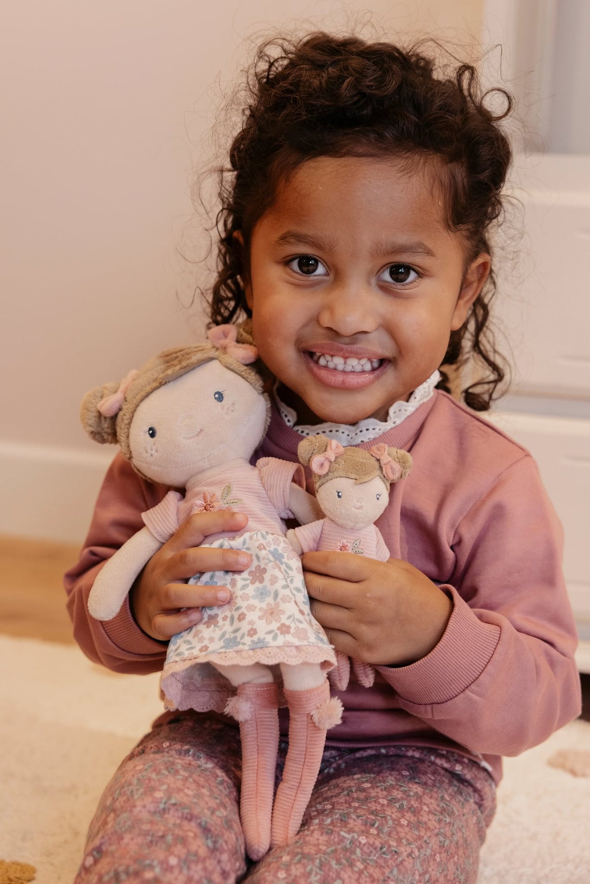 Mini Stoffpuppe Rosa - 10cm