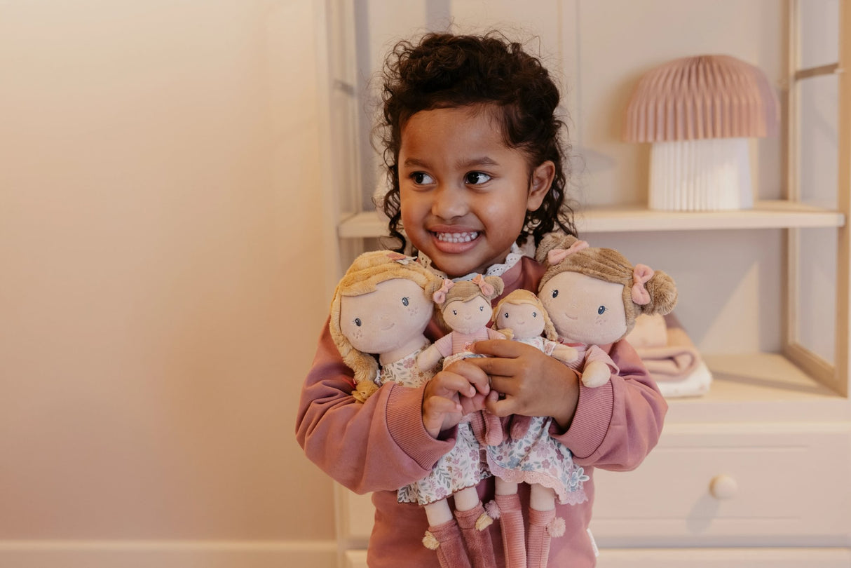 Mini Stoffpuppe Rosa - 10cm