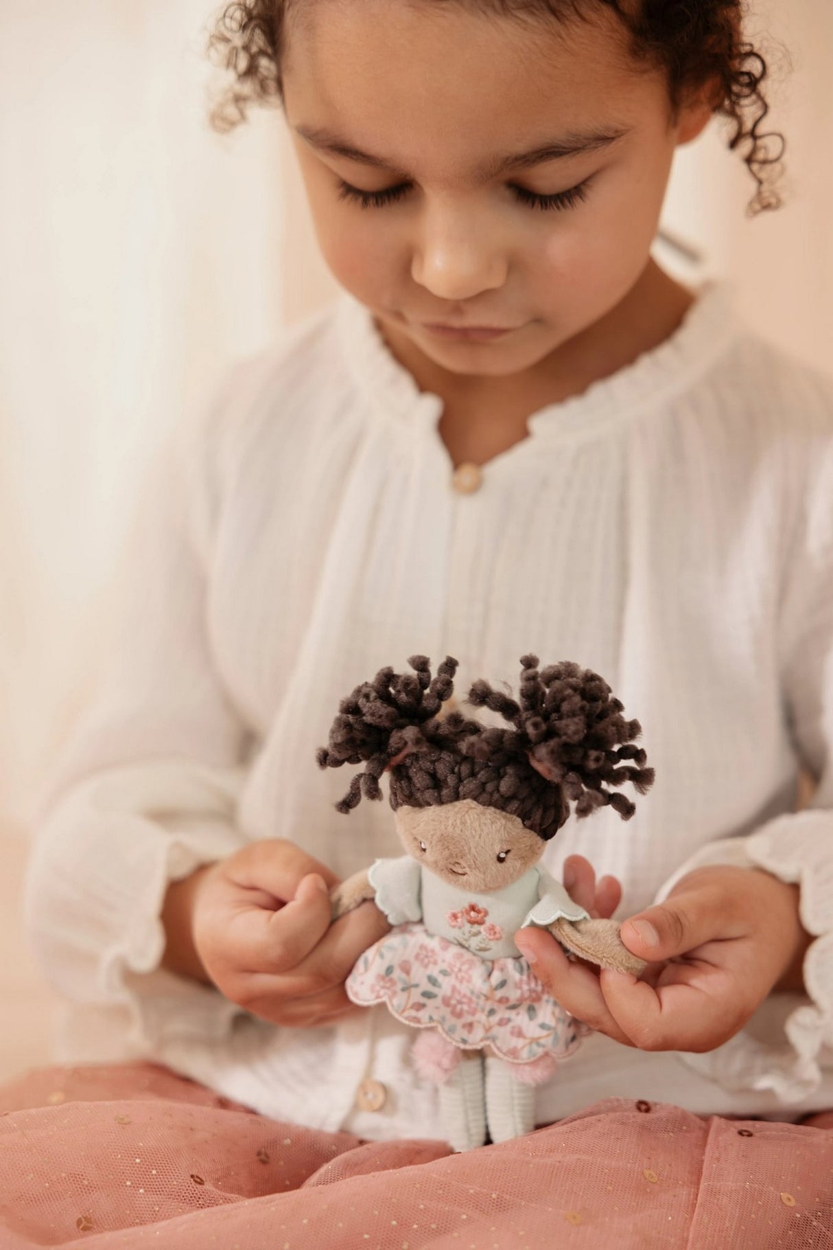 Mini Stoffpuppe Evi - 10cm