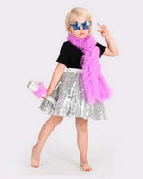 Disco Kostüm/ Silber 4-6 Jahre