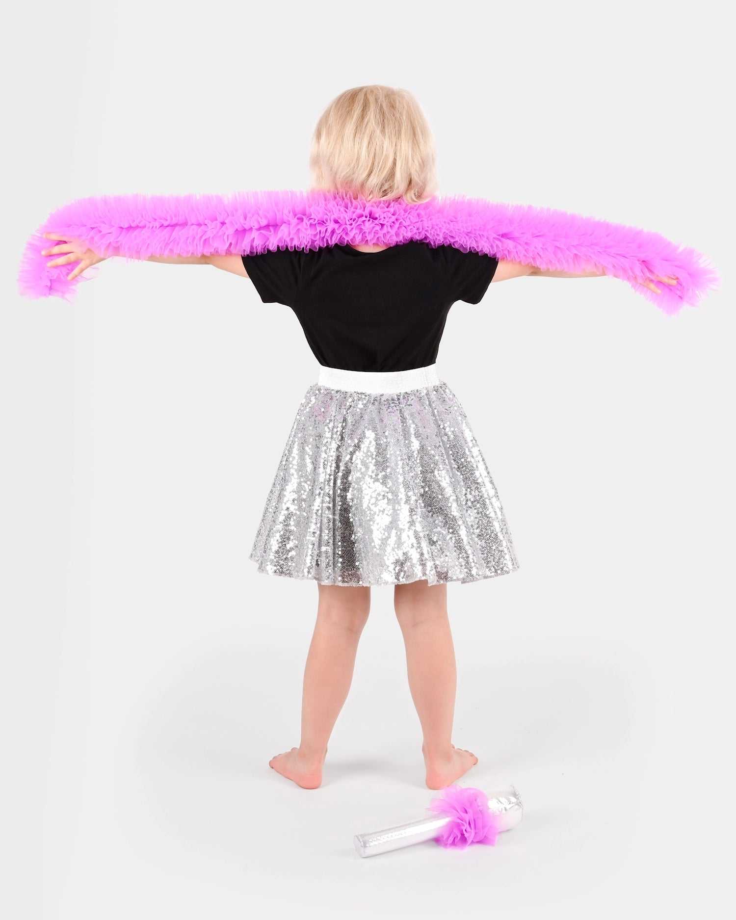 Disco Kostüm/ Silber 6-8 Jahre