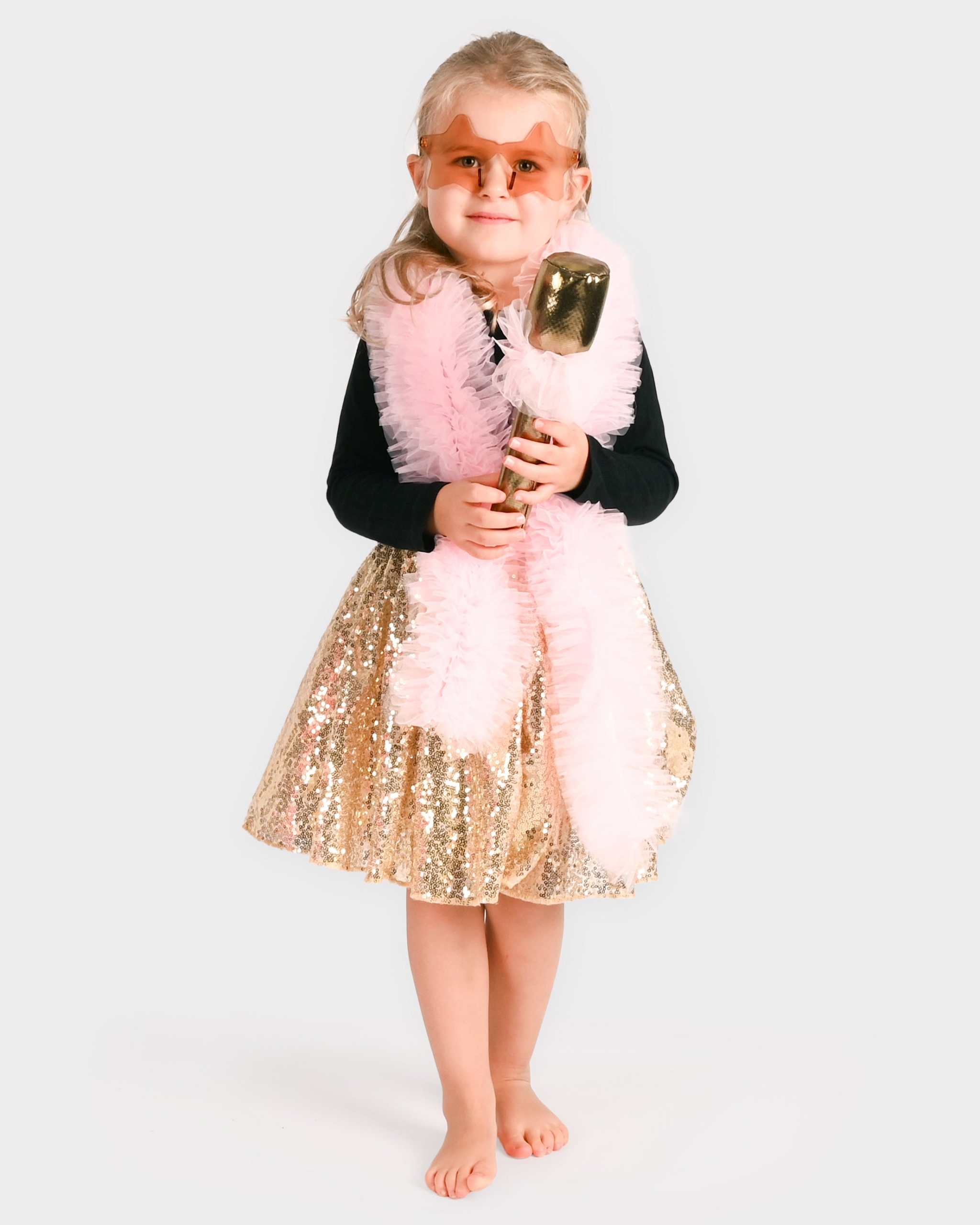 Disco Kostüm/ Gold 4-6 Jahre