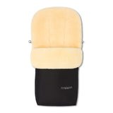 PUTZI Ganzjahres Lammfellfußsack-schwarz