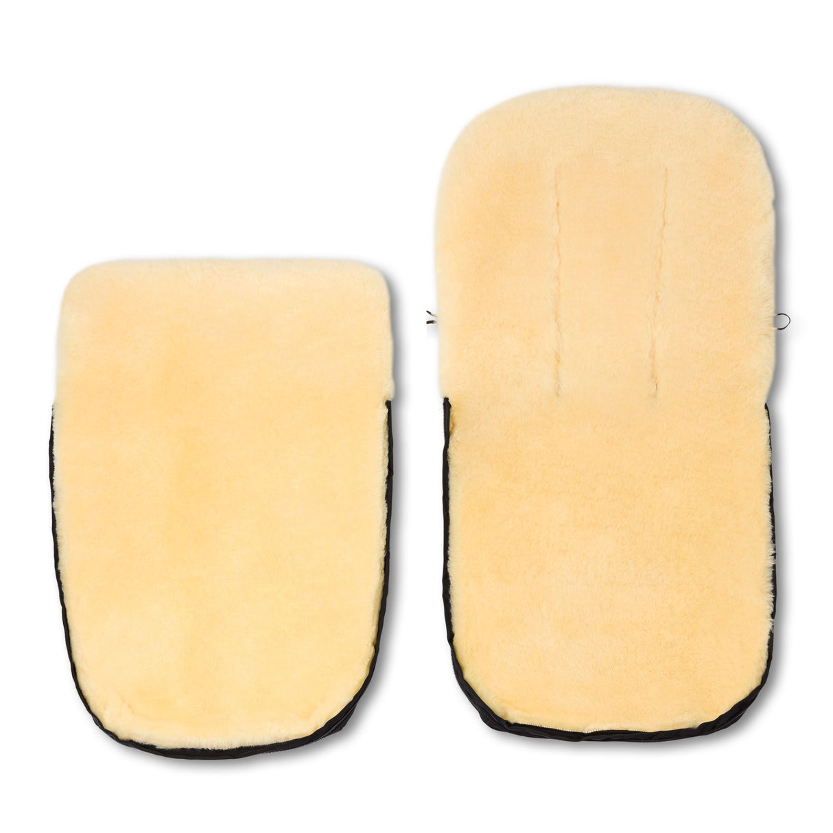 PUTZI Ganzjahres Lammfellfußsack-schwarz