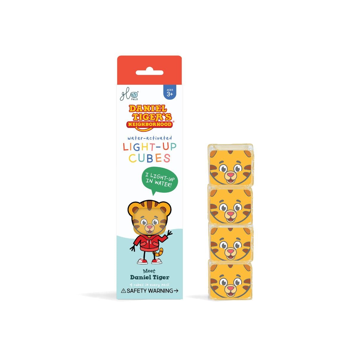 Leuchtende Badewürfel 4 Stück Daniel Tiger
